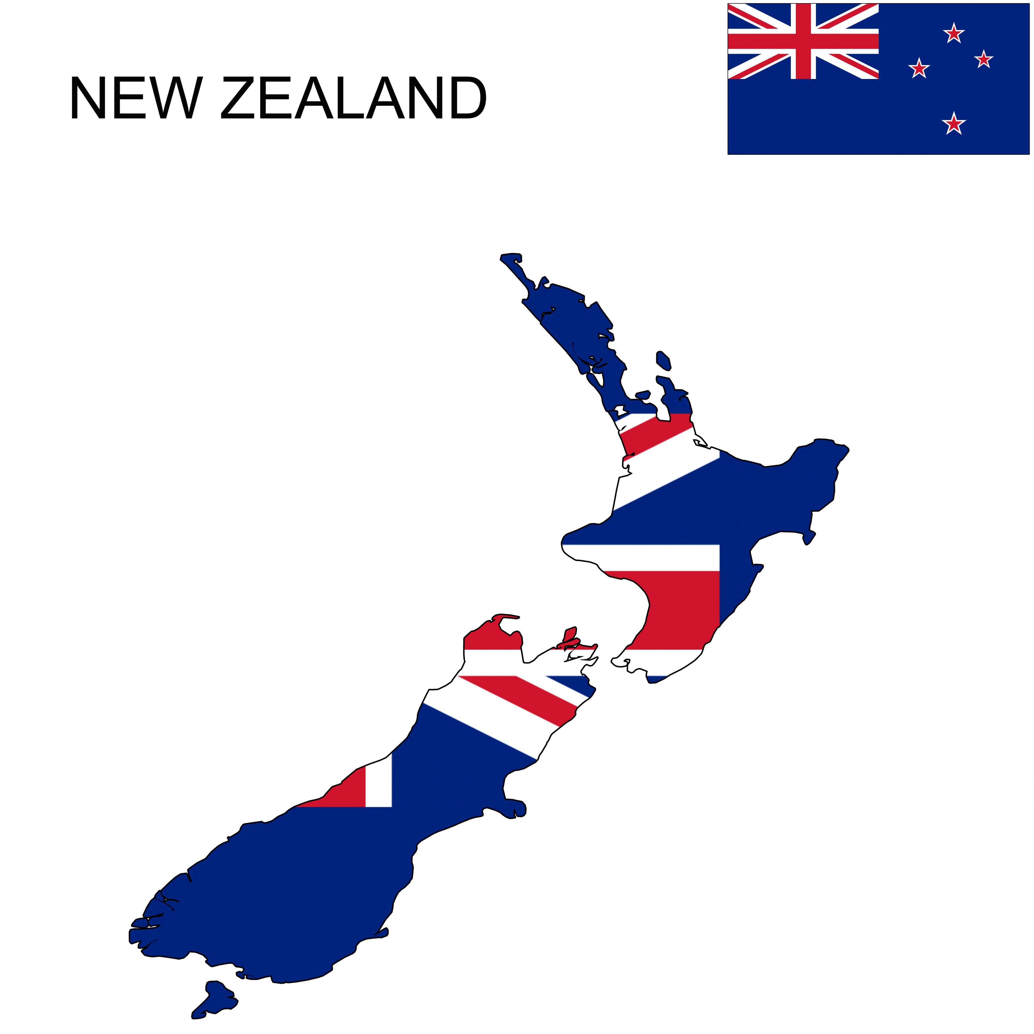 Bendera new zealand dan australia
