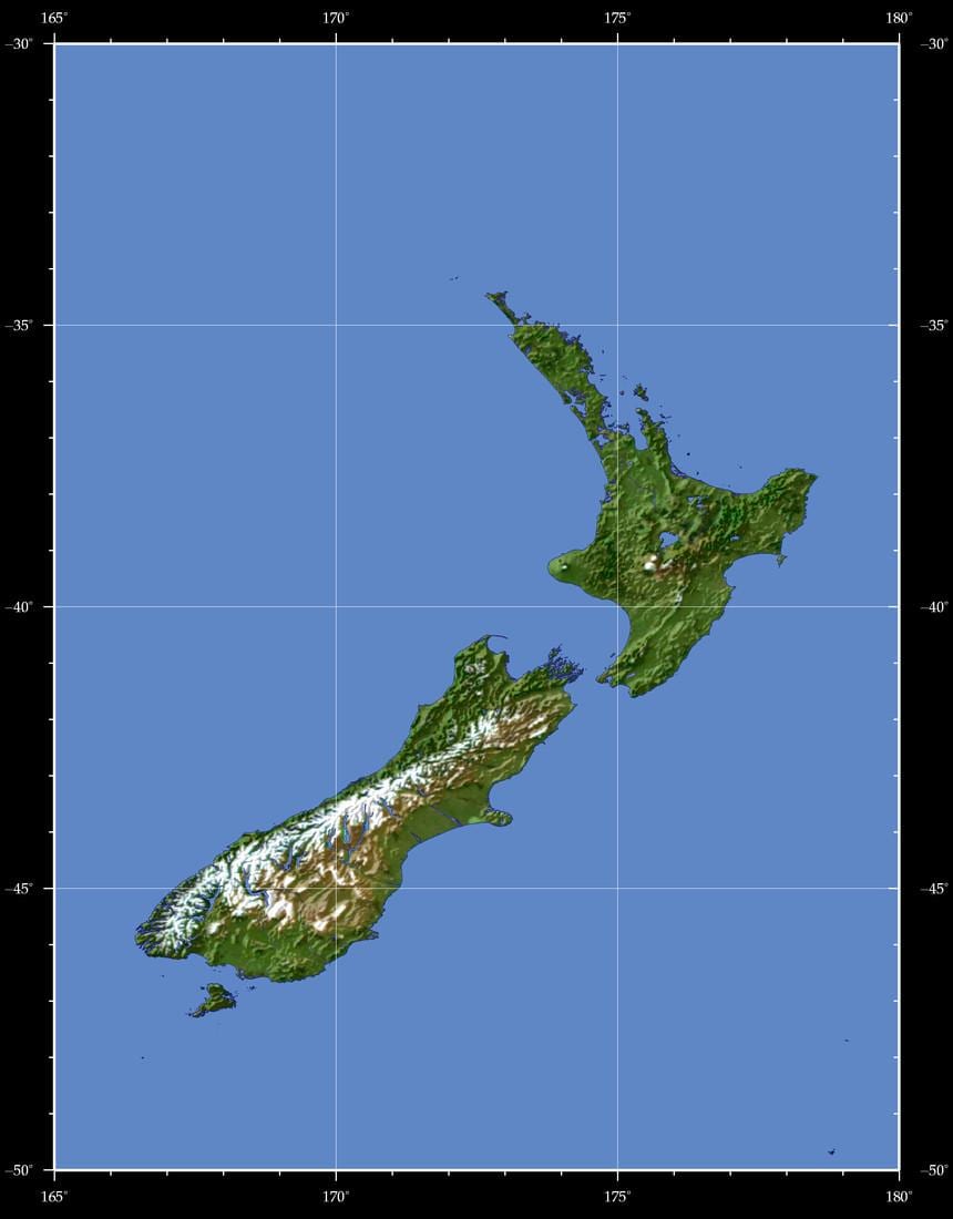 new zealand peta bumi