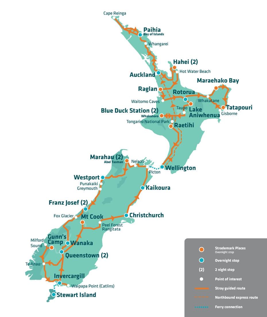 new zealand tarikan peta