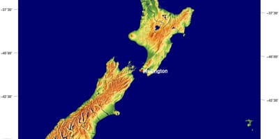 New zealand bumi peta