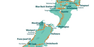 New zealand tarikan peta