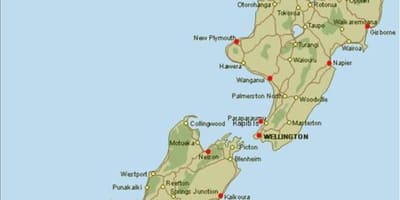 Peta pelabuhan new zealand