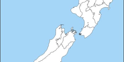 Peta bebas new zealand